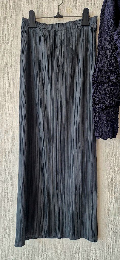이세이미야케 플리츠 플리즈 ISSEYMIYAKE 블라우스+플리츠롱스커트--3