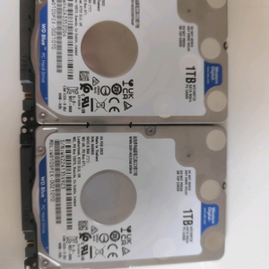 2023년도생산 WD 2.5인치 노트북용 하드 HDD 1tb *2