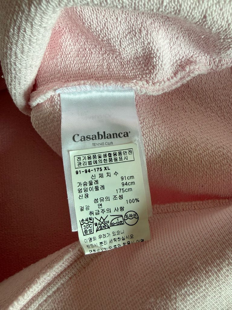 카사블랑카 핑크 후드티 XL 이미지