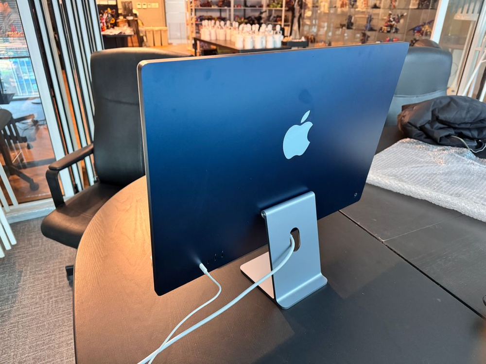 애플 아이맥 m1 24인치 2021 블루 이미지