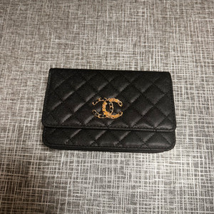 캐비어 레더 클러치백