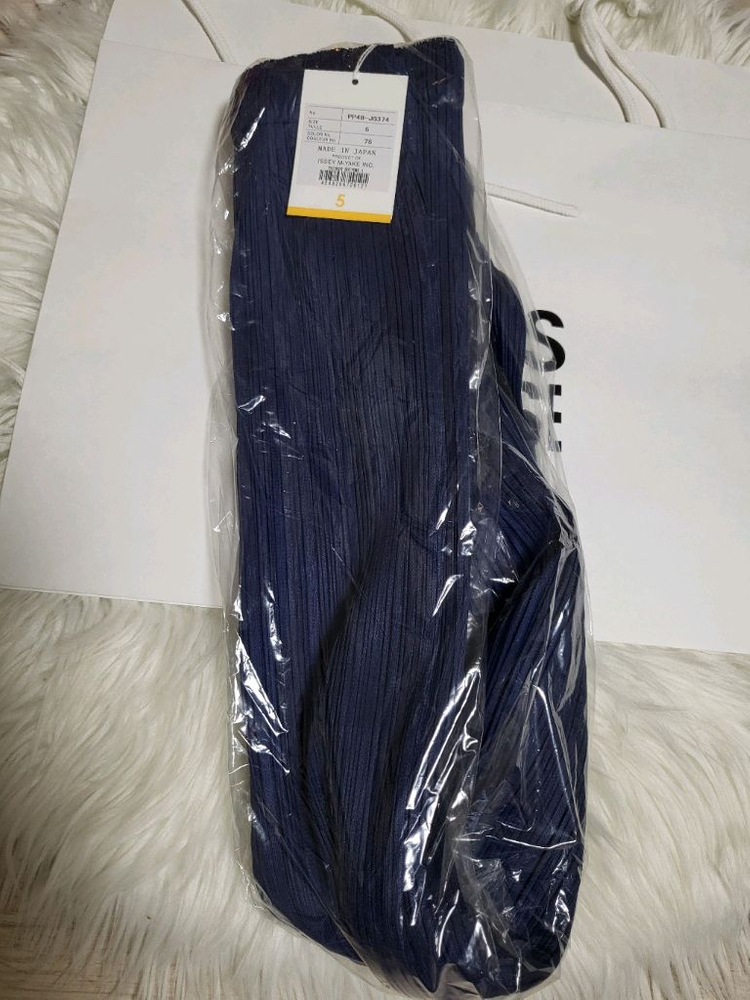 이세이미야케 플리츠플리즈 스커트 시커 바텀1 스커트 네이비 5사이즈--7