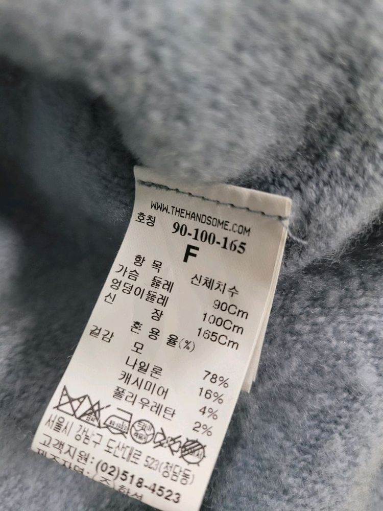 한섬 래트바이트 후드 니트 롱 원피스--2