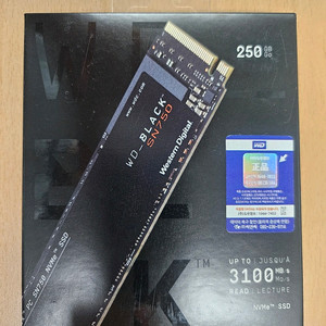WD NVMe SSD 250GB 새제품