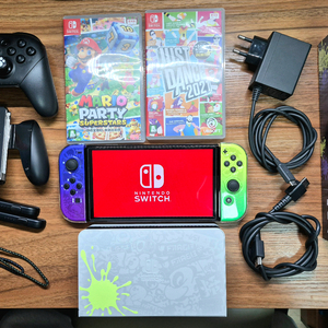 닌텐도 스위치 OLED 스플래툰 에디션 풀세트