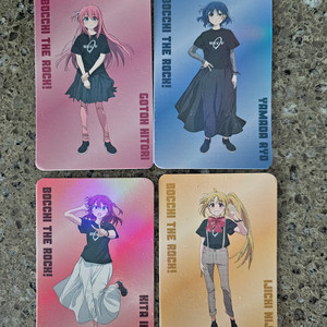 봇치 더 락 극장총집편 특전 포토카드 4종 + 완숙망고 굿즈