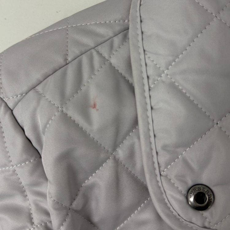 버버리 퀼팅 자켓 그레이 S--2