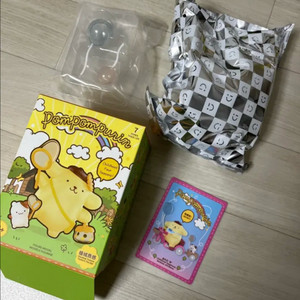 미니소 산리오 폼폼푸린 어린시절 사계절 시크릿 히든 한정판 피규어 가챠 굿즈