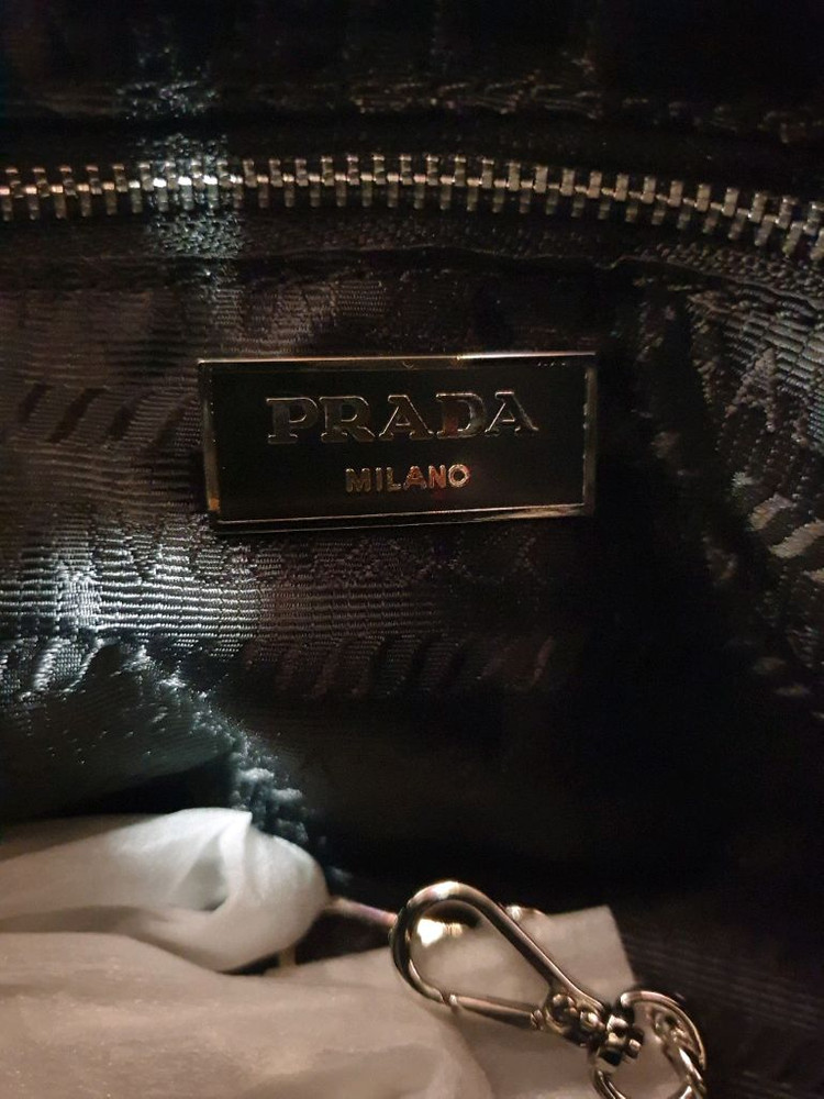 프라다 데님 숄더백 크로스백 이미지