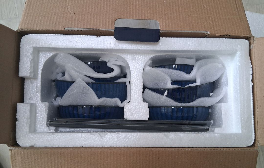 블루앰버 요면자기 2인 도자기 홈세트--1