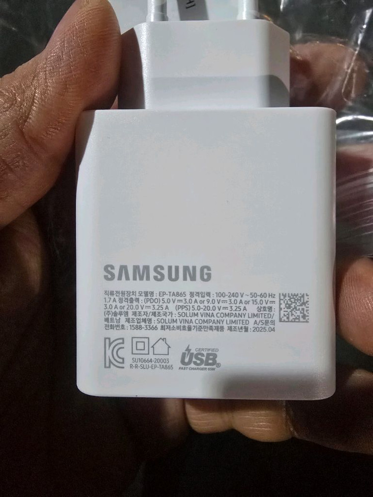 새상품)삼성정품 65W C타입 초고속충전기+CtoC케이블세트 노트북충전기--1