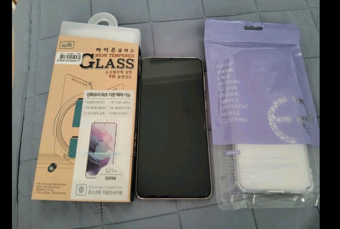 삼성 갤럭시 S21 + 5G 바이올렛 ( 케이스+필름 ) S급--1