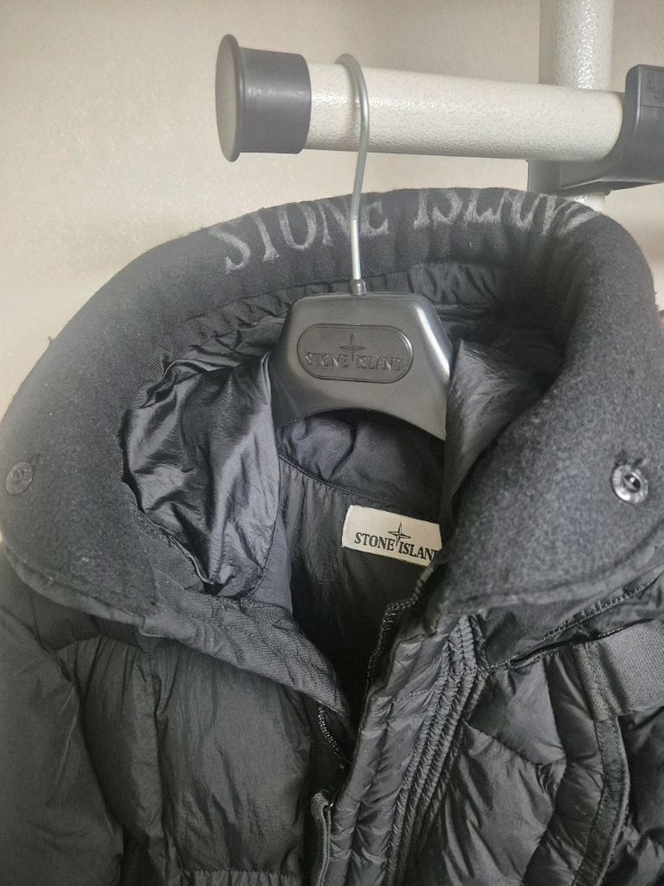 스톤아일랜드 크링클랩스 롱패딩 블랙 XL 이미지