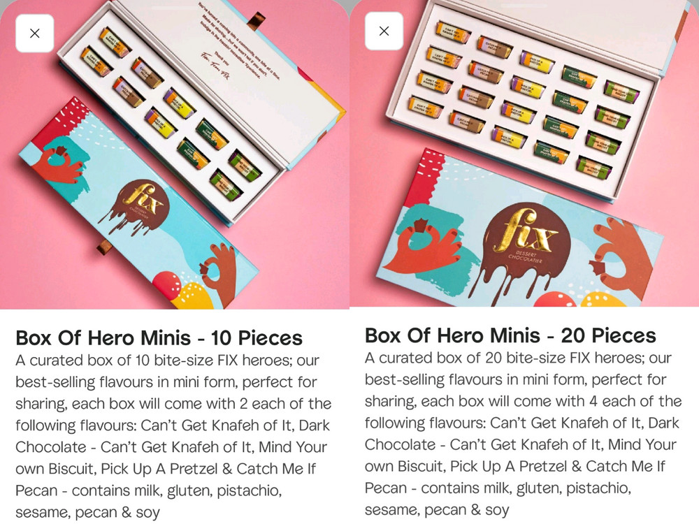 최저가! 3/22마감) 모든맛 주문가능! fix 원조 두바이 초콜릿 픽스 초콜렛 현지 정품 카다이프 피스타치오 선물--6