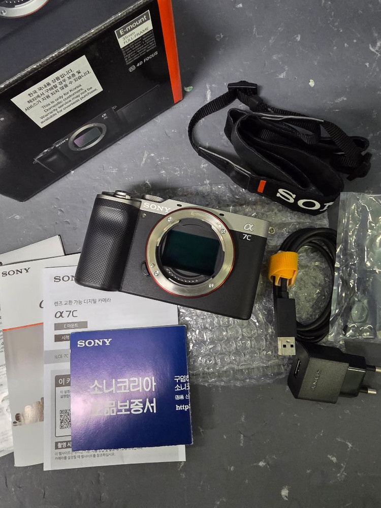 소니a7c 실버 만컷대 풀박스구성품판매해요--1