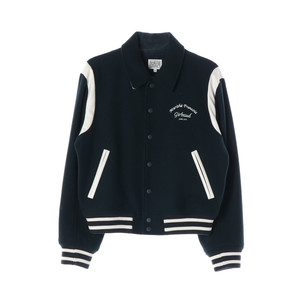 마리떼 프랑소와 저버 다크그린 울90% 바시티 재킷 자켓 야구점퍼 이미지