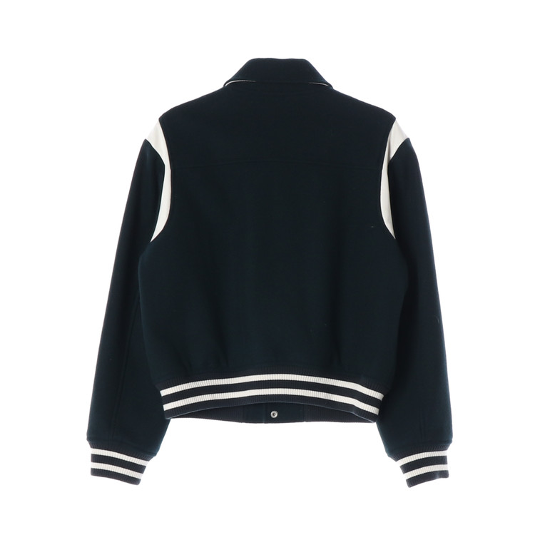 마리떼 프랑소와 저버 다크그린 울90% 바시티 재킷 자켓 야구점퍼 이미지