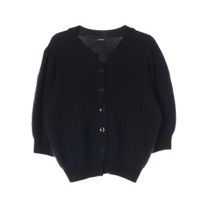 시스템 22FW 모헤어 울 블랙 오버핏 라운드 니트 가디건 S 이미지