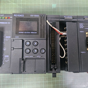 PLC 시스템 세트 키엔스 KV-U7,KV-1000,KV-AD40,KV-L20R 이미지