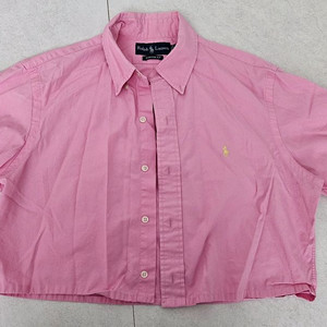 빈티지 폴로 크롭 커스텀 반팔셔츠 이미지