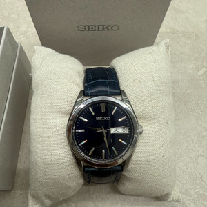 그세맛 sbth 세이코 청판 메탈시계 쿼츠 sbth009 + 네이비가죽줄