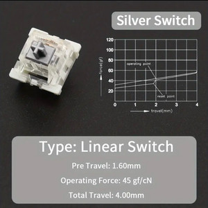 오테무 OTEMU 은축 실버 스위치 89개