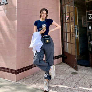 마리마켓 레이드 카로 팬츠 블랙 이미지