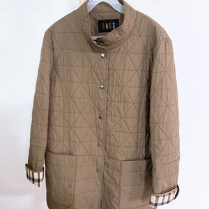 (100)닥스여자체크패턴배색누빔자켓 이미지