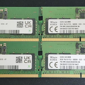 DDR5 8GB 노트북 메모리 4개 세트 이미지