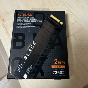 WD Black SN850X 2TB NVMe SSD 새제품