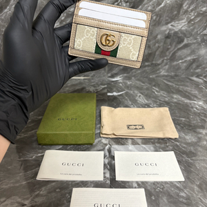 구찌 오피디아 GG 금장로고 카드지갑