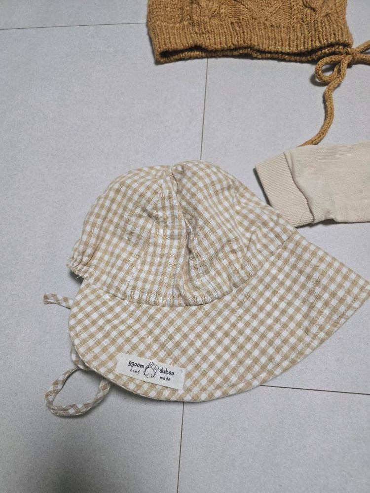 아기 옷 모자 세트 (곰두부, 밍크뮤) 이미지