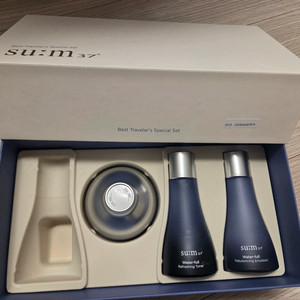 숨37도 워터풀 마린 토너, 에멀전, 크림 3종 기초 화장품 세트