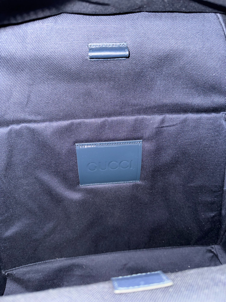 정품) 새상품) 구찌 데님 라지 백팩 다크 블루 판매!!--3