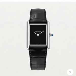 탱크 올 블랙 쿼츠 시계