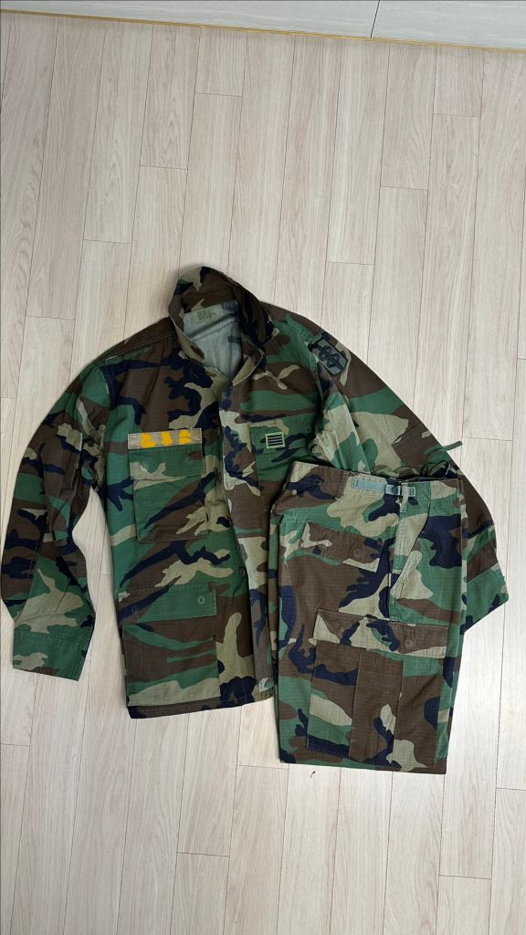 미군 군복 하복(봄/여름) 우드랜드_미디움 상하의 한벌 이미지