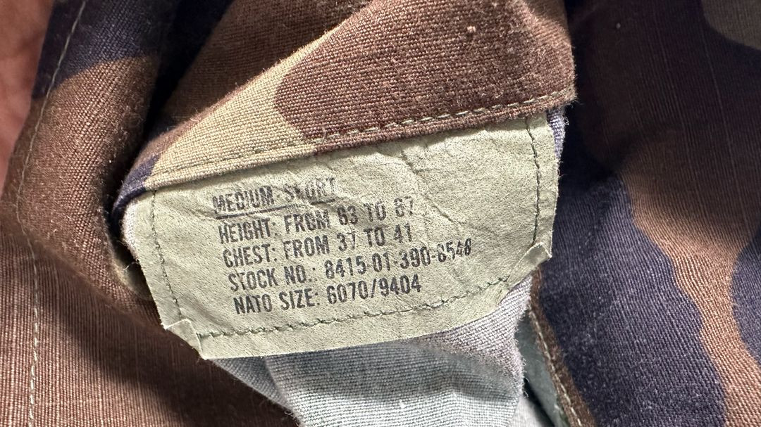 미군 군복 하복(봄/여름) 우드랜드_미디움 상하의 한벌 이미지