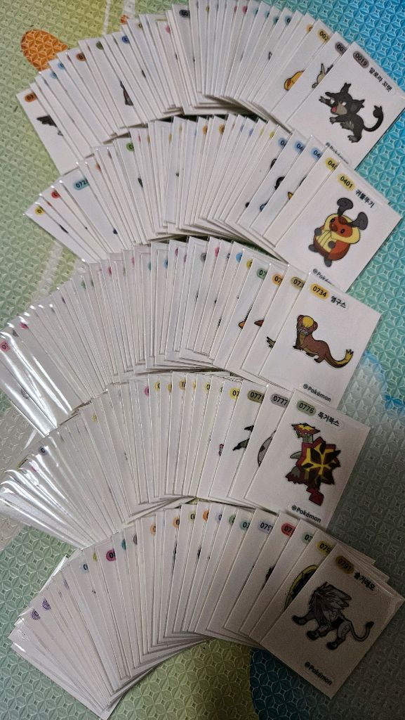 포켓몬 시즌4 띠부씰 168종 전종 개별 판매(가격내림) 이미지