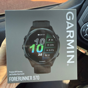 [미개봉 국내정품] 가민 포러너 970 블랙 GPS 러닝 스마트워치 팝니다.