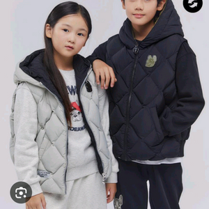 라이프워크키즈155 리버시블 덕다운 패딩조끼