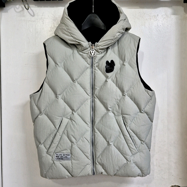 라이프워크키즈155 리버시블 덕다운 패딩조끼--1