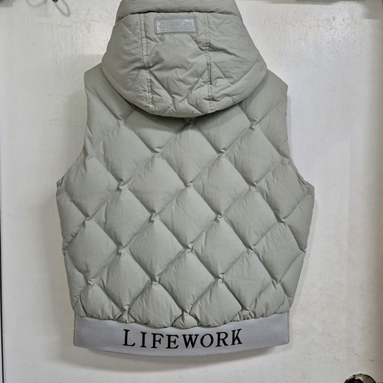 라이프워크키즈155 리버시블 덕다운 패딩조끼--2