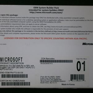 Windows 2008 Server 2008 Std R2 5Cal영문 새제품