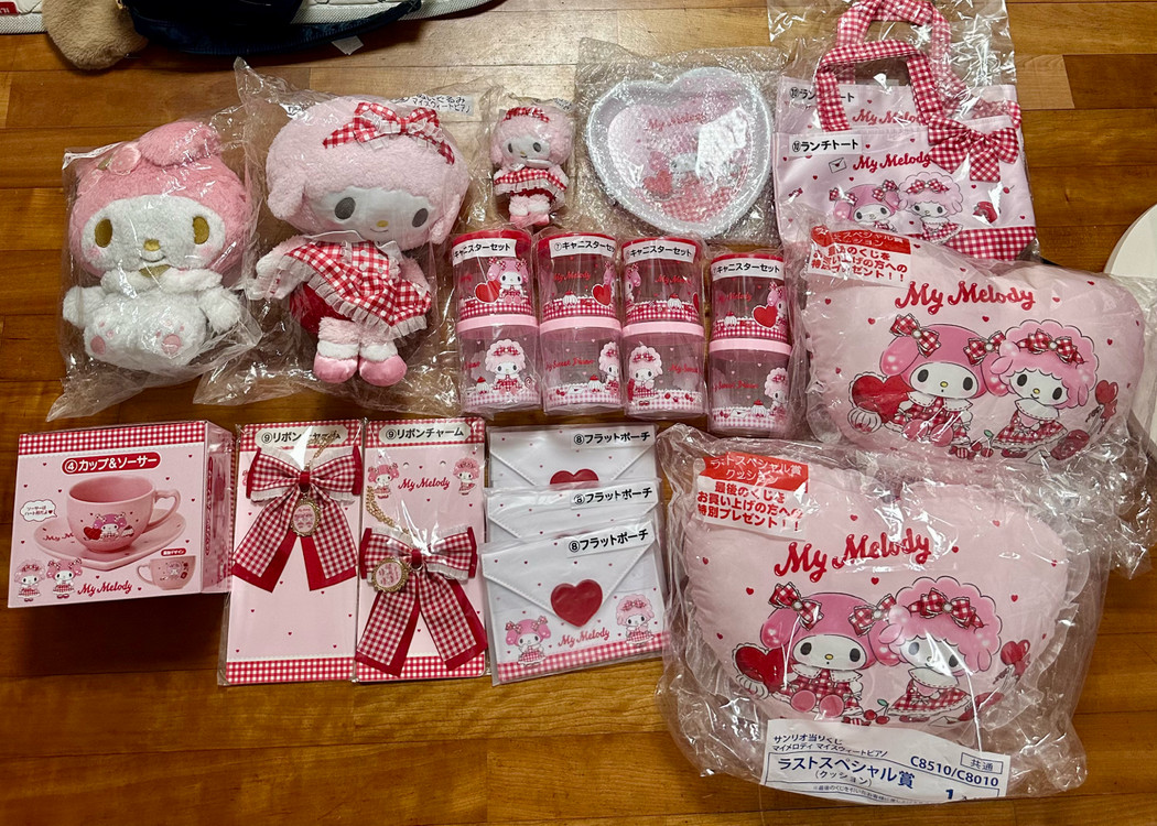 산리오 아타리 쿠지 태닝키티 헬로키티 시나몬롤 피아노 마이멜로디--4