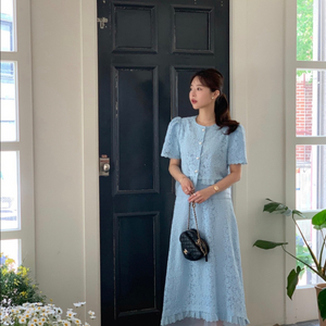 바이씨니 제작 엔젤레이스 셋업 소라 스커트 라지, 자켓 프리