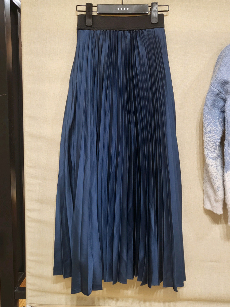 자라 플리츠 새틴스커트 날개사니트 일괄--3