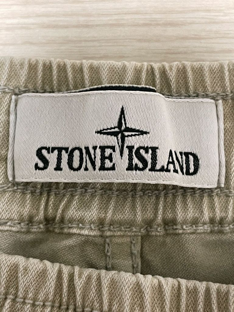 [ 30 ] 22fw 스톤아일랜드 와펜패치 카고팬츠 밴딩 베이지--2