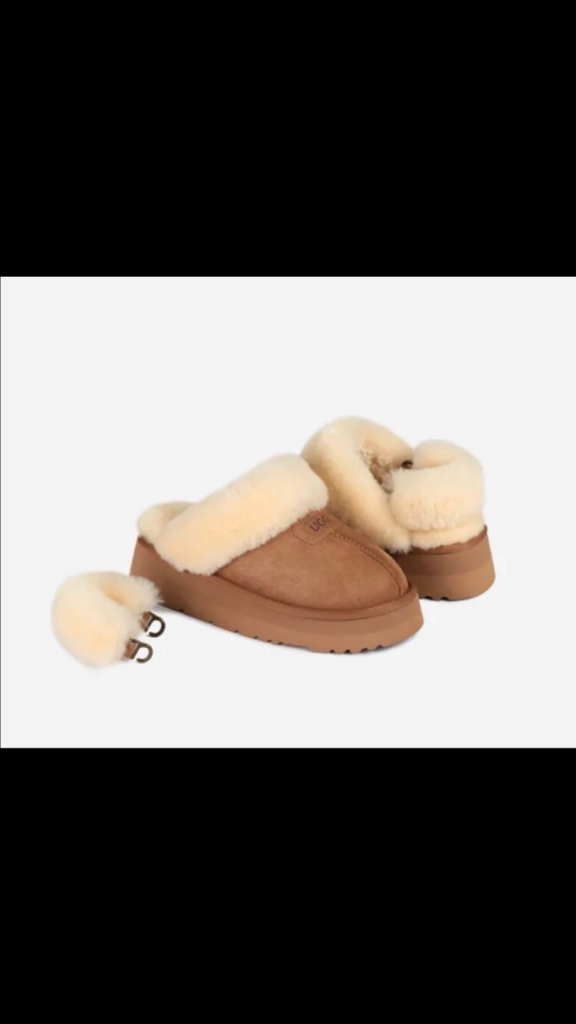 정품(새상품)/호주 어그 천연양모 퍼스트랩 체스트넛 슬리퍼(235) 이미지