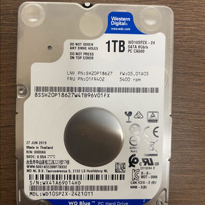 노트북하드 웨스턴디지탈 1tb