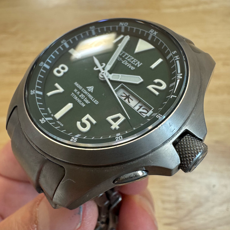 시티즌 풀 티타늄 필드워치 [PMD56] 국민칠판 쿼츠 (A+급)--3